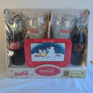 1997 Issue‎ COCA-COLA Collectible "Glasses CHRISTMAS Gift SET"